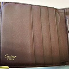 Cartier（カルティエ）2つ折り革財布　修理後
