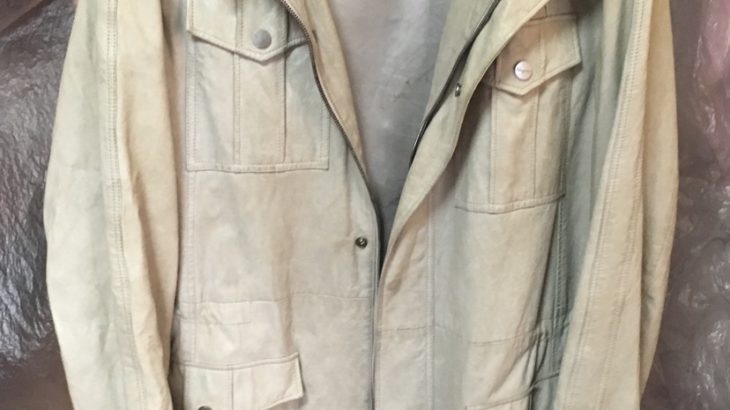 Salvatore Ferragamoのラム革コートのスレ、色褪せの全体補修&染め直し