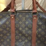 LOUIS VUITTON(ルイヴィトン)ボストンバッグの引きちぎれ、ホツレ補修と部分染め直し