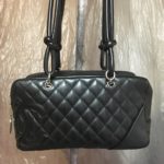 CHANEL(シャネル)ミニボストンバッグのスレを全体染め直し