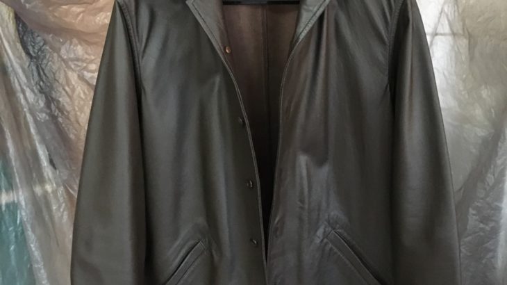 Paul Smith(ポール スミス)羊革ジャケットのスレ、キズ、色褪せを全体補修&染め直し