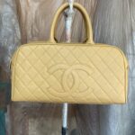 CHANEL(シャネル)ミニボストンバッグの汚れ、スレを全体補修&染め直し