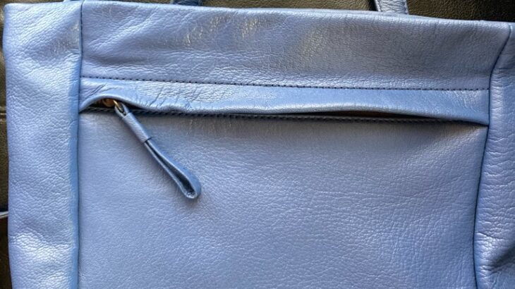 genten(ゲンテン)3wayバッグをグレーから青紫色にカラーチェンジ