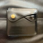 池之端銀革店Cramp二つ折り財布を黒にカラーチェンジ