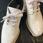 STELLA McCARTNEY(ステラ マッカートニー)ELYSE(エリス)オックスフォードシューズ(white)のスレ、汚れを全体補修＆染め直し