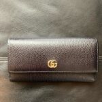 GUCCI(グッチ)長財布のスレを部分補修&染め直し