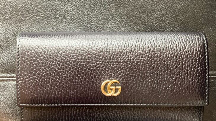 GUCCI(グッチ)長財布のスレを部分補修&染め直し