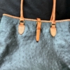 Les sacs Adam(ルサック アダム)オーストリッチハンドバッグの色褪せを全体補修&深い緑に染め直し